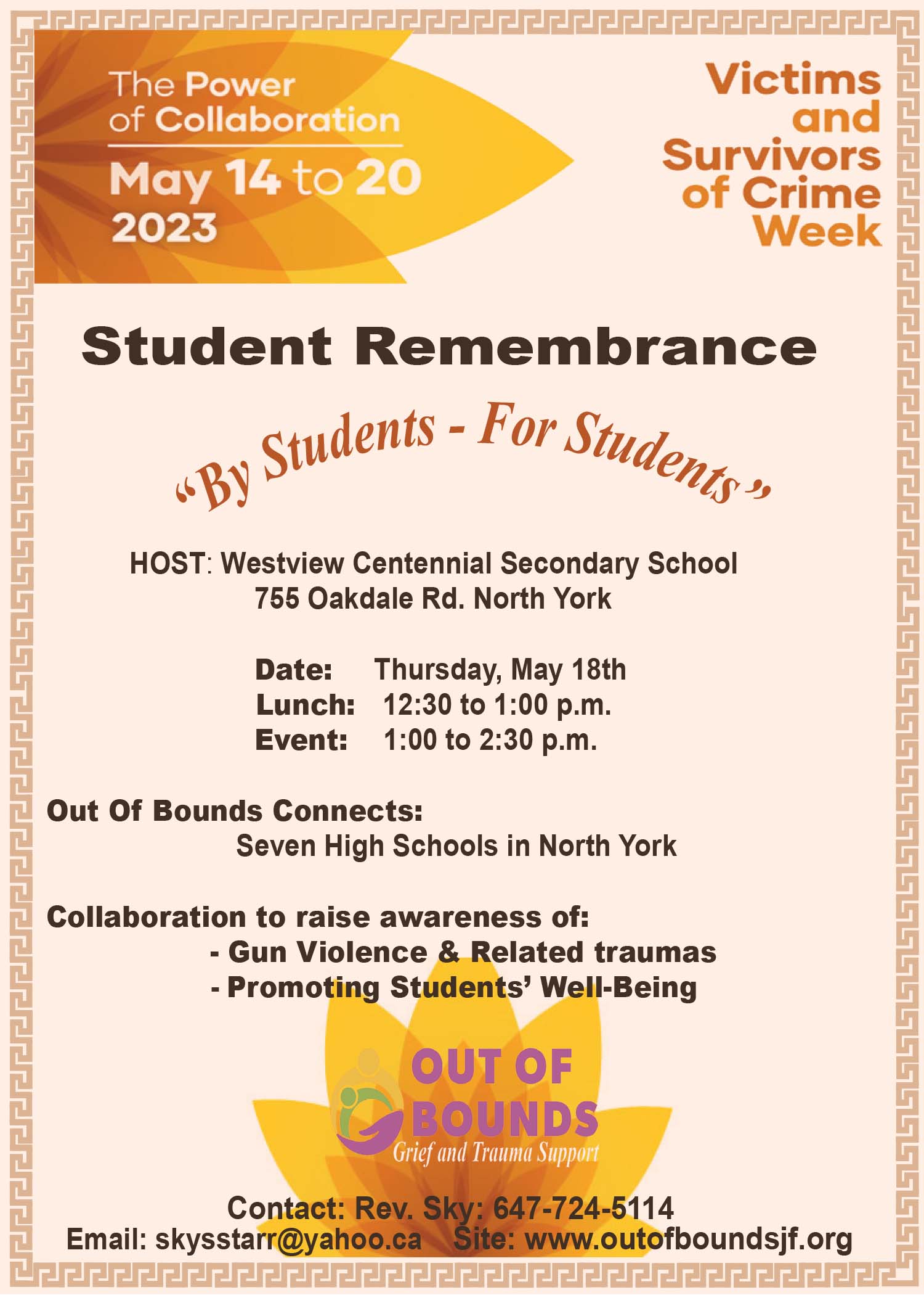 Student Remembrance – May 18, 2023 | Out of Bounds